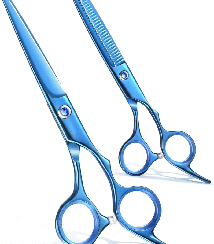 Anhaaa Professional Hair Cutting & Thinning Scissors Set | 6.5 Inch Razor Edge Stainless Steel Barber Shears | A100.6