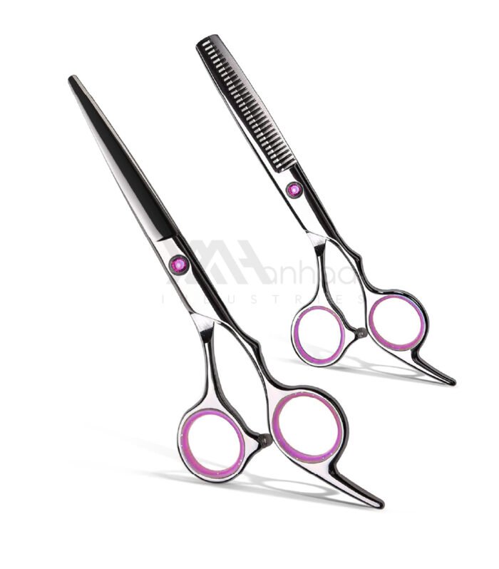 Anhaa Professional Hair Thinning Scissors | 6.5” Japanese Stainless Steel Barber Shears | A100.8